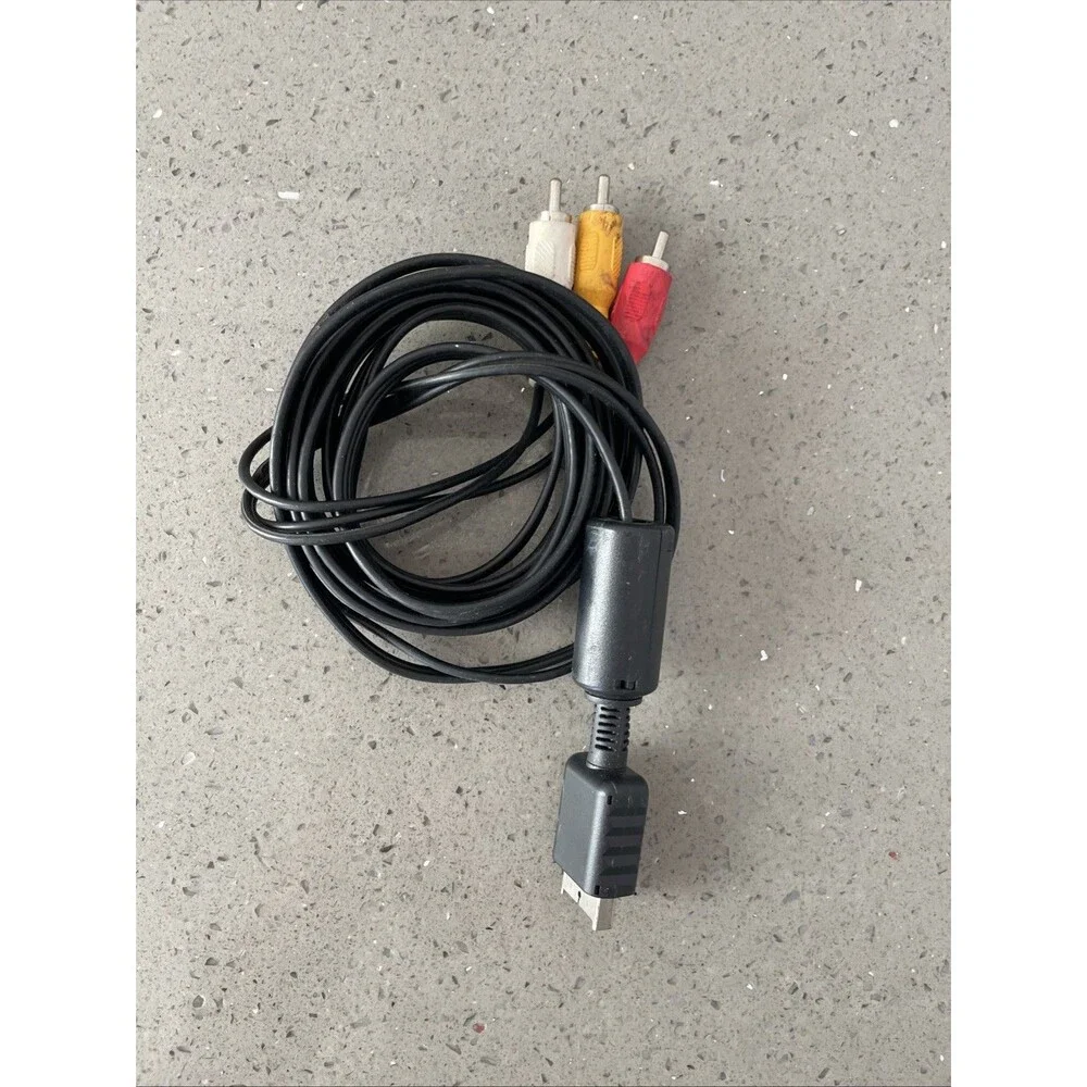 Sony Playstation AV Cable PS1 PS2 Official Audio Video A/V Composite OEM T46
